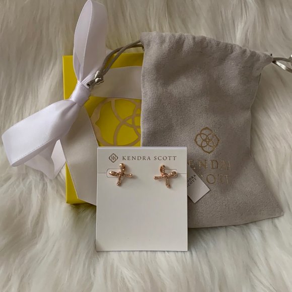 Kendra Scott Jewelry Kendra Scott Sasha Crystal Bow Stud Earrings